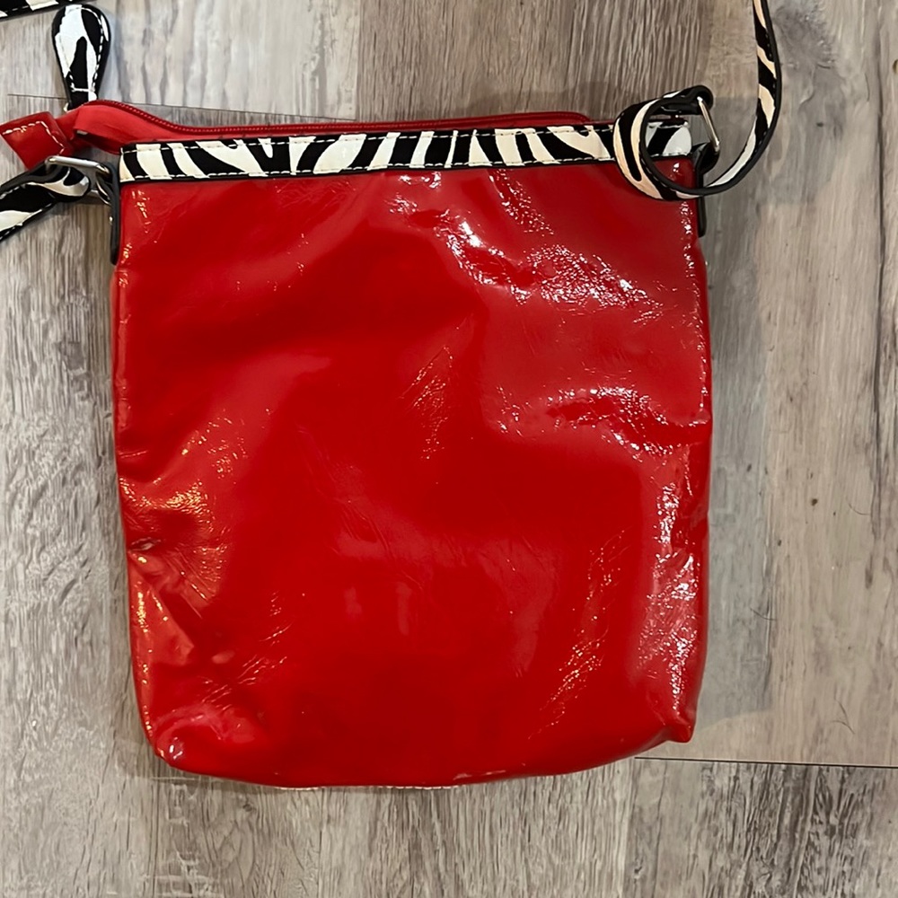 Stunning Red & Zebra Print Purse! - image 6